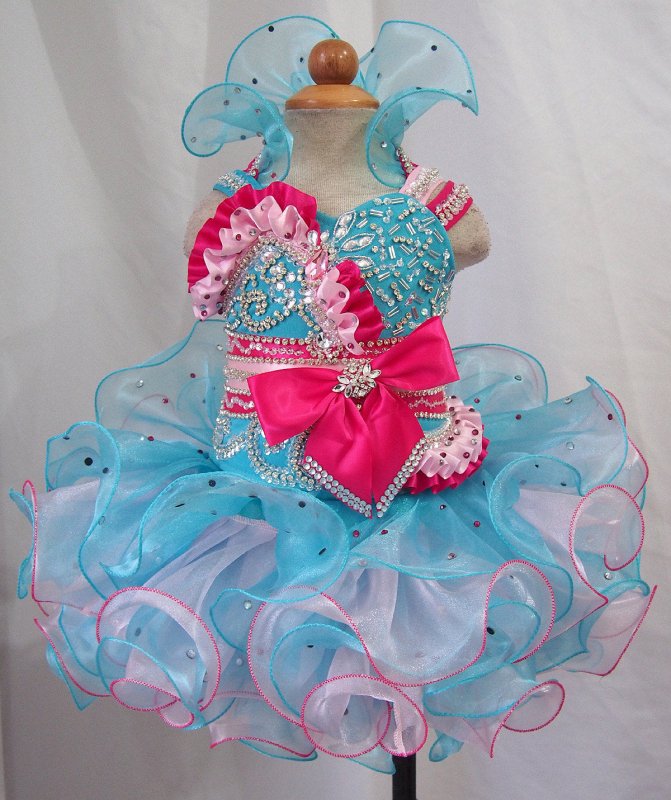 Infant/toddler/baby/children/kids Girl's Glitz Cupcake Pageant Dress - ToddlerPageantDress