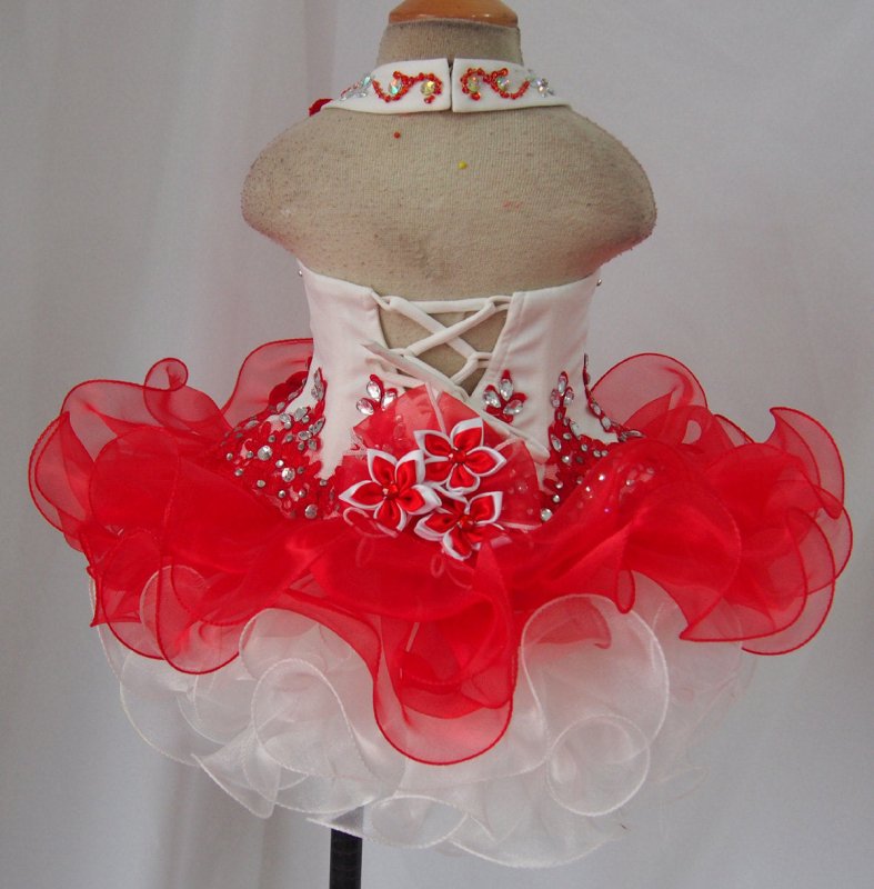Infant/toddler/baby/children/kids glitz Girl's Pageant Dress for birthday,christmas,bridal,gift, 1~4T G001 - 2 - ToddlerPageantDress