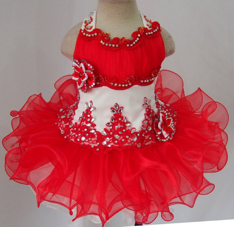Infant/toddler/baby/children/kids glitz Girl's Pageant Dress for birthday,christmas,bridal,gift, 1~4T G001 - 2 - ToddlerPageantDress