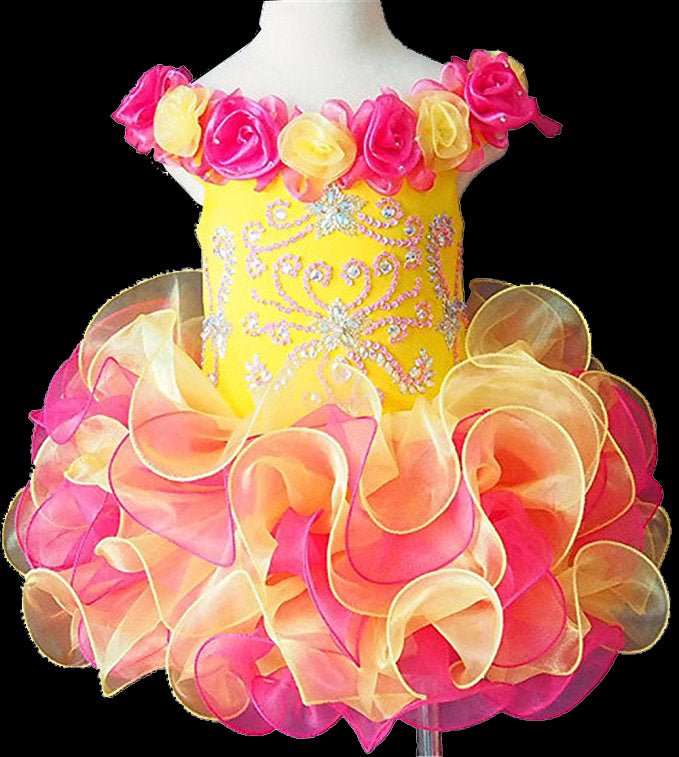 Jennifer Wu Full Hand made Infant Stunning Cupcake Pageant Dress - ToddlerPageantDress