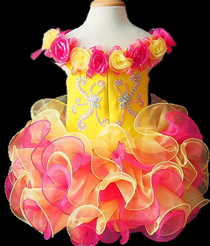 Jennifer Wu Full Hand made Infant Stunning Cupcake Pageant Dress - ToddlerPageantDress