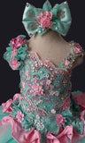 Nobler Toddler/Baby Girl/Infant/ Charming Cupcake Pageant Dress With Hair Bow - ToddlerPageantDress