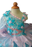 One Lace Sleeve Baby's Glitz Cupcake Pageant Dress For Birthday,Party - ToddlerPageantDress