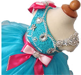One Shoulder Little Girl/Baby Girl/Toddler Baby Doll Pageant Dress - ToddlerPageantDress