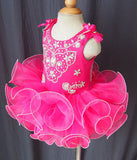 Glitz Beaded Bodice Little Girl/Baby/Child/Toddler Cupcake Pageant Dress - ToddlerPageantDress