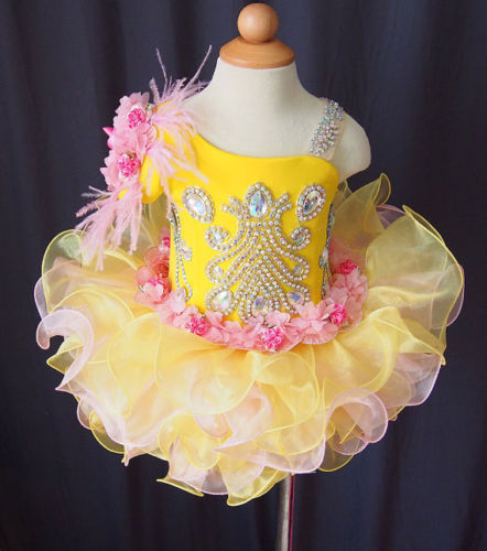 Glitz Little Girl/Toddler/Infant/Newborn Cupcake Pageant Dress - ToddlerPageantDress