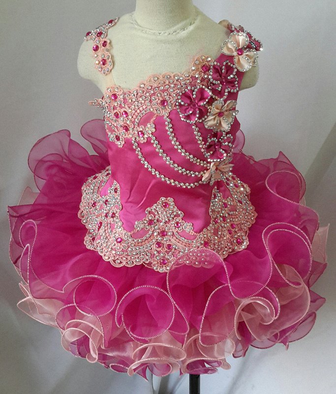 Two pieces Infant/toddler/baby/children/kids Girl's Pageant Dress 1~4T G088 - 1 - ToddlerPageantDress
