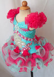 Two Pieces Little Girl/Baby Miss/Toddler/Kids Glitz Pageant Dress - ToddlerPageantDress